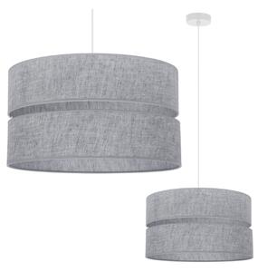 Závěsné svítidlo Jen, 1x šedé textilní stínítko, (fi 40 cm), w