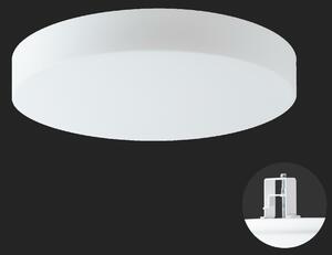 OSMONT ELS68652 ELSA V5 stropní/nástěnné skleněné polovestavné svítidlo bílá IP44 4000 K 36W LED nouzové kombinované 3 h