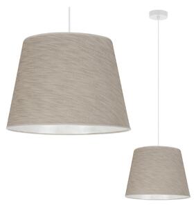 Závěsné svítidlo Jen, 1x béžové textilní stínítko, (fi 38 cm), w
