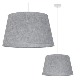 Závěsné svítidlo Jen, 1x šedé textilní stínítko, (fi 44 cm), w