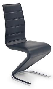 Židle K194 chrom, černá ekokůže Halmar