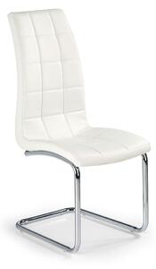Židle K147 chrom, bílá ekokůže Halmar