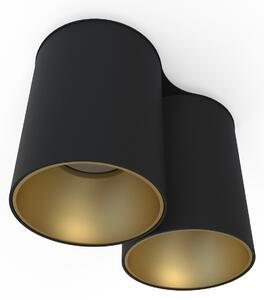 NOWODVORSKI Moderní stropní LED osvětlení EYE TONE, 2xGU10, 10W, černozlaté 8087
