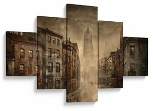 Obraz - Malba města (125x70 cm)