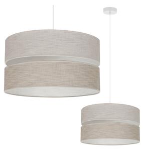 Závěsné svítidlo Jen, 1x béžové/světlobéžové textilní stínítko, (fi 40 cm), w