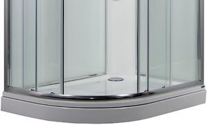 SIRIUS 120 x 90 cm - Masážní sprchový box model 4 čiré sklo pravá vanička
