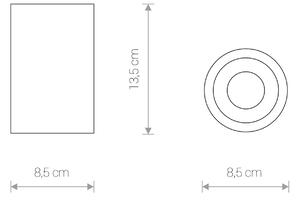 NOWODVORSKI Stropní venkovní osvětlení ALPHA, 1xGU10, 15W, 8,5cm, kulaté, černé, IP54 8363