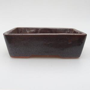 E-bonsai Keramická bonsai miska 12 x 8,5 x 3,5 cm hnědá