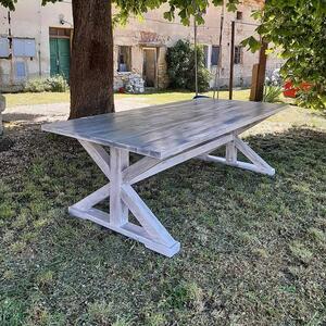 Stará Krása – Ruční výroba Rustikalní stůl na zahradu 200 x 100 x 76 cm