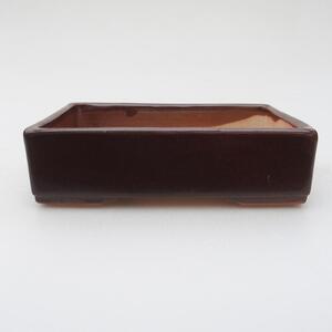 E-bonsai Keramická bonsai miska 13 x 9,5 x 3 cm hnědá