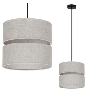 Závěsné svítidlo Jen, 1x světle béžové textilní stínítko, (fi 20 cm), b