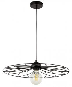 SIGMA Závěsné designové osvětlení FLOWER, 1xE27, 60W, 50cm, kulaté, černé 32052