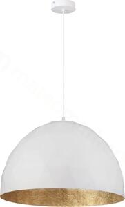 SIGMA Závěsné moderní osvětlení DIAMENT, 1xE27, 60W, 50cm, bílé, zlaté 31369