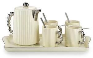 Čajový/kávový set Luca Silver Cream