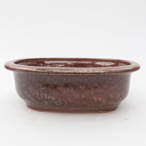 E-bonsai Keramická bonsai miska 18 x 15 x 6 cm hnědá