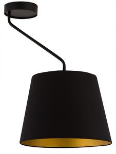 SIGMA Závěsné moderní osvětlení LIZBONA, 1xE27, 60W, černé, měděné 32119