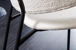 Jídelní židle TRACY bílá/černá colin bouclé Nábytek | Jídelní prostory | Jídelní židle | Všechny jídelní židle