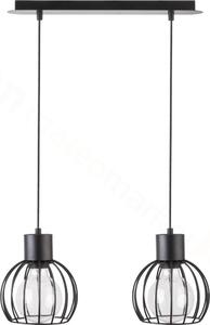 SIGMA Závěsné moderní osvětlení nad jídelní stůl LUTO, 2xE27, 60W, černé 31155