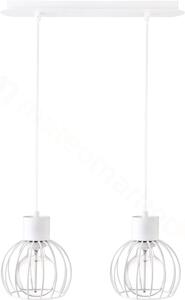 SIGMA Závěsné moderní osvětlení nad jídelní stůl LUTO, 2xE27, 60W, bílé 31166