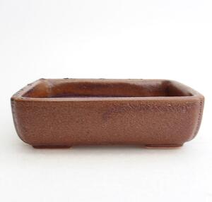 E-bonsai Keramická bonsai miska 12 x 9 x 3,5 cm hnědá