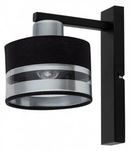 SIGMA Nástěnné moderní osvětlení PRO, 1xE27, 60W, černé, stříbrné 32154