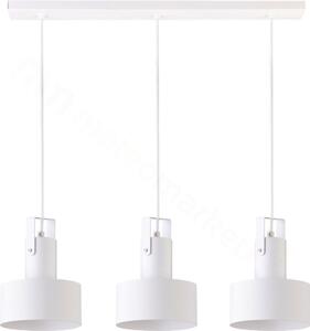 SIGMA Závěsné industriální světlo nad jídelní stůl RIF PLUS, 3xE27, 60W, bílé 31200