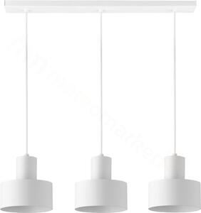 SIGMA Závěsné industriální světlo nad jídelní stůl RIF, 3xE27, 60W, bílé 30905