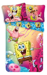 Dětské bavlněné povlečení s motivem Sponge Boba. Rozměr povlečení je 140x200, 70x90 cm