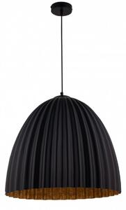 SIGMA Závěsné moderní osvětlení TELMA, 1xE27, 60W, 51cm, kulaté, černé, měděné 32021