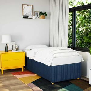 Rám postele bez matrací modrá 90x190 cm textil 3284906