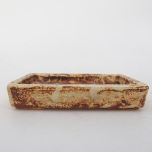 E-bonsai Keramická bonsai miska 10 x 7 x 2 cm béžová