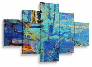 Obraz - Abstraktní olejomalba (125x70 cm)
