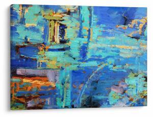 Obraz - Abstraktní olejomalba (70x50 cm)