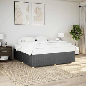 Rám postele bez matrace tmavě šedý 180 x 200 cm textil 3284957