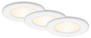BRILONER 3ks sada LED vestavné svítidlo, pr. 11,5 cm, 6 W, bílé BRI 7053-036