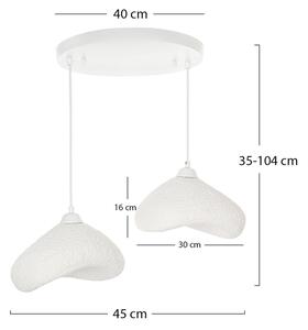 Brilagi - Lustr na lanku WABI SABI 2xE27/40W/230V pr. 45 cm bílá