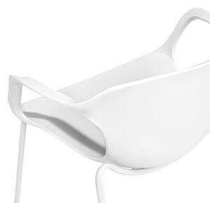 Dvě bílé jídelní židle ELBERT