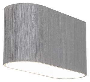 RABALUX Moderní nástěnné osvětlení KAUNAS, 1xG9, 10W, oválné, stříbrné 007025