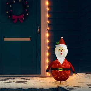 Dekorativní vánoční Santa Claus s LED luxusní tkanina 90 cm 328498