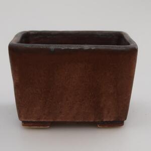 E-bonsai Keramická bonsai miska 8,5 x 8,5 x 5,5 cm růžová