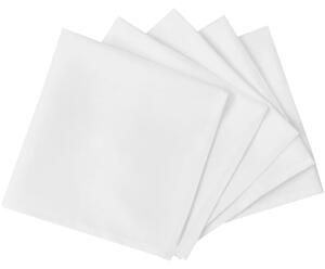 100 jídelních ubrousků bílých 50 x 50 cm