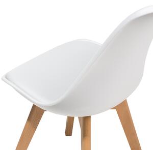 Sada dvou bílých jídelních židlí DAKOTA II