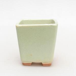E-bonsai Keramická bonsai miska 5,5 x 5,5 x 6 cm žlutá