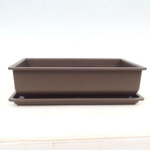 E-bonsai Bonsai miska+podmiska plast MP-5 - 28 x 21 x 8 cm