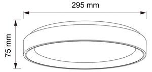 Brilagi - LED Stropní svítidlo FLOCO LED/24W/230V pr. 30 cm dřevo/černá