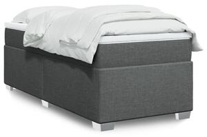 Box spring postel s matrací tmavě šedá 80 x 200 cm textil 3285089