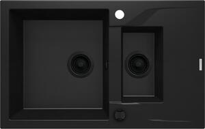 Deante Andante granitový dřez 78x49 cm černá ZQN_N513