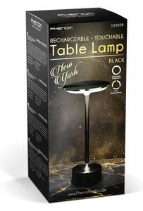 LED Stmívatelná nabíjecí stolní lampa NEW YORK LED/1,8W/5V 1200 mAh černá