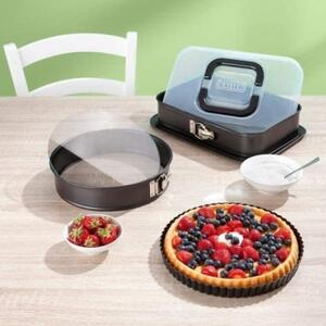 Forma na quiche s odnímatelným skleněným dnem 28 cm Crystal Baking - KAISER