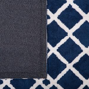 Modrý geometrický koberec 140x200 cm SERRES